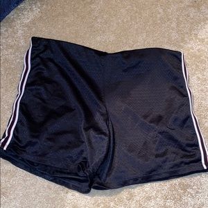 Large black striped sides Champion athletic shorts